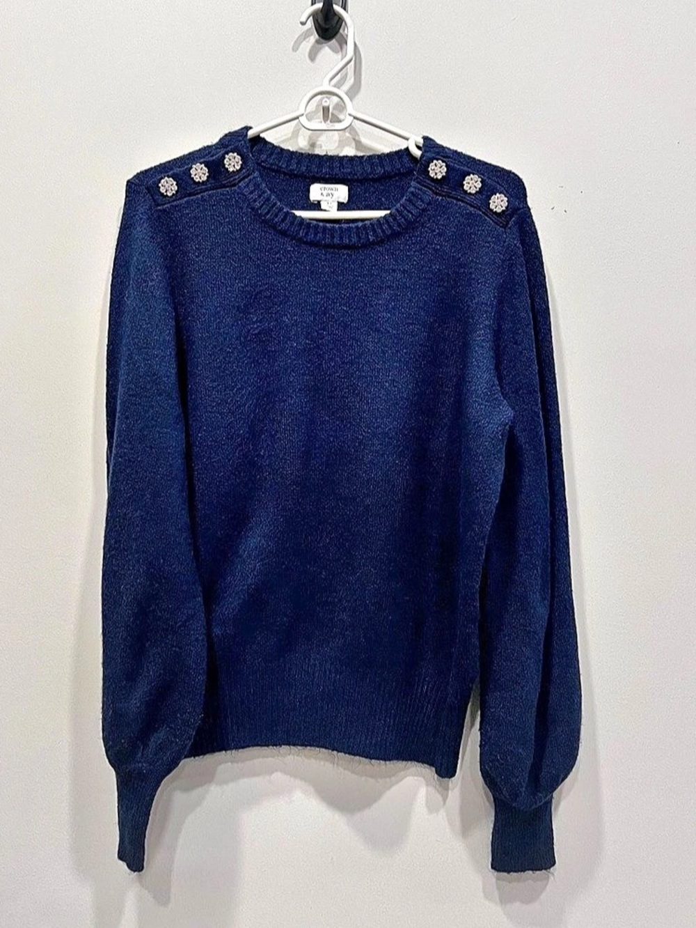 Crown & Ivy Navy Crewneck Sweater Size XL